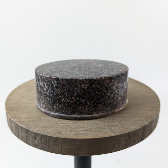 Soapstone Inlay Shell Trinket Box Jewelry Floral Vintage Vanity Oval Unique Gift - Picture 4 of 9